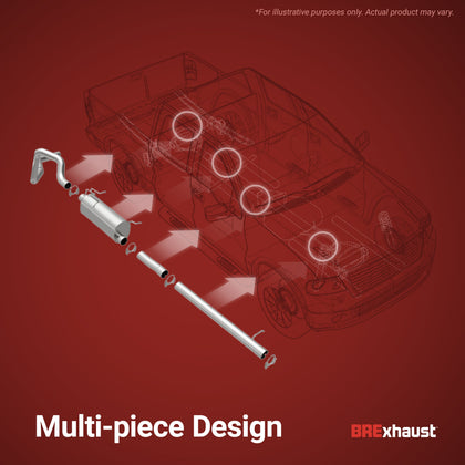 BRExhaust 2007-2009 Honda CR-V 2.4L Direct-Fit Exhaust System Kit 106-0086