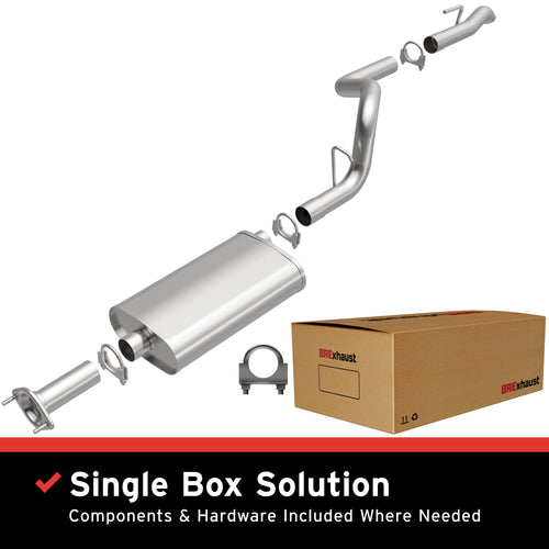 BRExhaust 1996-2001 Jeep Cherokee 4.0L / 1996-1999 Jeep Cherokee 2.5L Direct-Fit Exhaust System Kit 106-0003