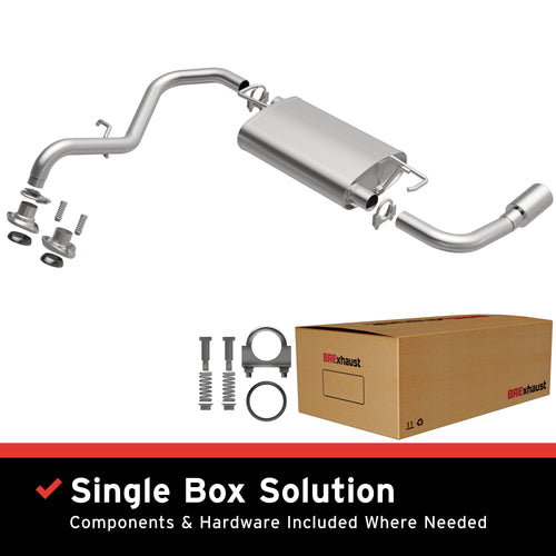 BRExhaust 2003-2008 Pontiac Vibe 1.8L / 2003-2008 Toyota Matrix 1.8L Direct-Fit Exhaust System Kit 106-0061