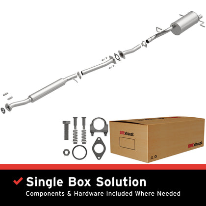 BRExhaust 2006-2007 Subaru Impreza 2.5L / 2006 Saab 9-2X 2.5L Direct-Fit Exhaust System Kit 106-0093
