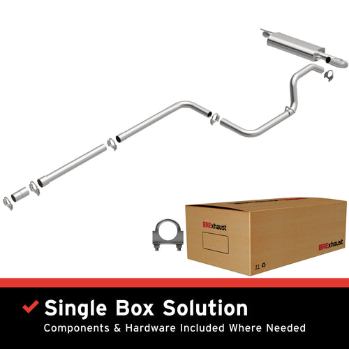 BRExhaust 2000-2005 Dodge Neon 2.0L / 2000-2001 Plymouth Neon 2.0L Direct-Fit Exhaust System Kit 106-0118