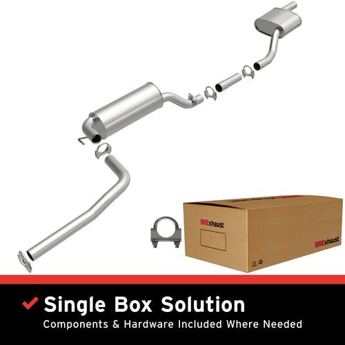 BRExhaust 2003-2007 Ford Focus 2.3L / 2005-2007 Ford Focus 2.0L Direct-Fit Exhaust System Kit 106-0127