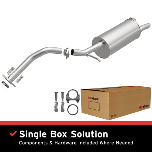 BRExhaust 2004-2009 Toyota Prius 1.5L Direct-Fit Exhaust System Kit 106-0134