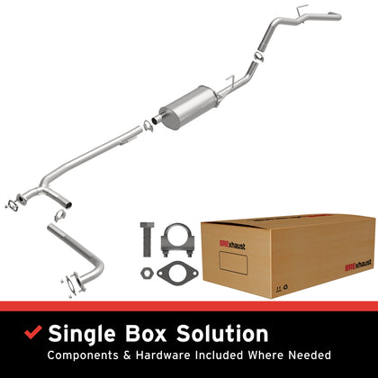 BRExhaust 2009-2012 Suzuki Equator 4.0L / 2007-2018 Nissan Frontier 4.0L Direct-Fit Exhaust System Kit 106-0144