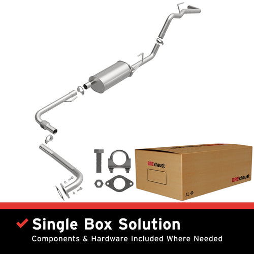 BRExhaust 2009-2012 Suzuki Equator 2.5L / 2005-2018 Nissan Frontier 2.5L Direct-Fit Exhaust System Kit 106-0145