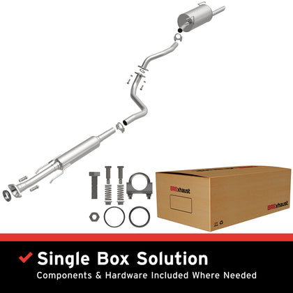 BRExhaust 2012-2017 Nissan Versa 1.6L Direct-Fit Exhaust System Kit 106-0157
