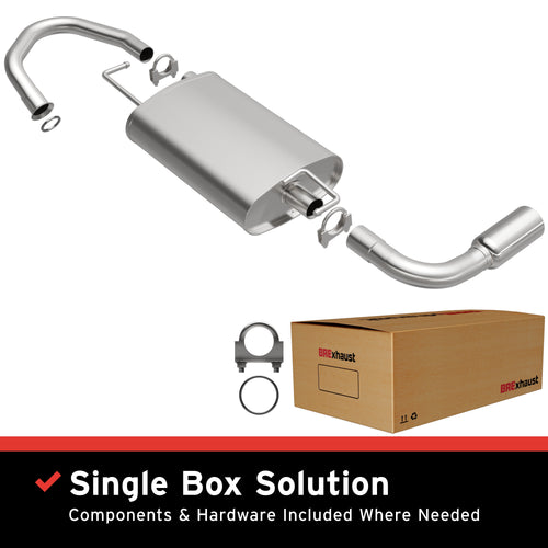 BRExhaust 2003-2006 Pontiac Vibe Base 1.8L | 2003-2006 Toyota Matrix 1.8L Direct-Fit Exhaust System Kit 106-0161