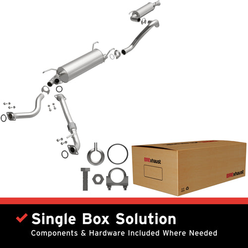 BRExhaust 1998-2006 Lexus LX470 4.7L / 1998-2006 Toyota Land Cruiser 4.7L Direct-Fit Exhaust System Kit 106-0176