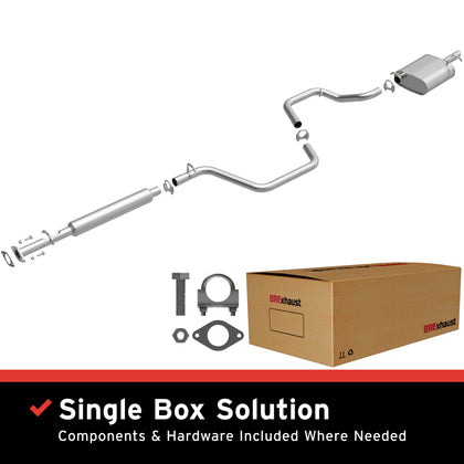BRExhaust 2004-2006 Chevrolet Malibu 3.5L | 2004-2008 Chevrolet Malibu 2.2L Direct-Fit Exhaust System Kit 106-0210