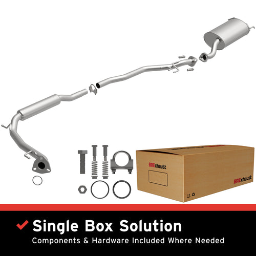 BRExhaust 2007-2008 Honda Fit 1.5L Direct-Fit Exhaust System Kit 106-0228
