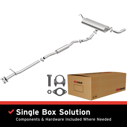 BRExhaust 2014-2015 Nissan Rogue Select 2.5L | 2008-2013 Nissan Rogue 2.5L Direct-Fit Exhaust System Kit 106-0243