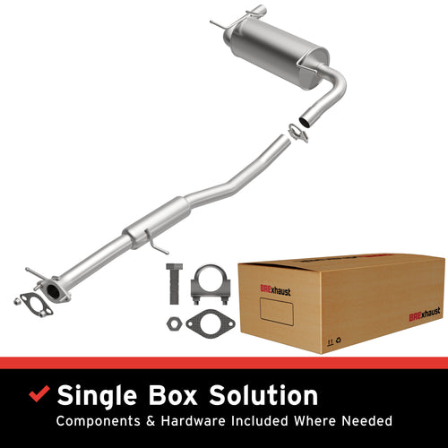 BRExhaust 1990-1993 Mazda Miata 1.6L / 1994-1995 Mazda Miata 1.8L Direct-Fit Exhaust System Kit 106-0246