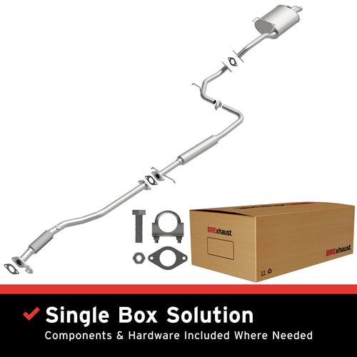 BRExhaust 2000-2003 Hyundai Accent 1.5L | 2001-2005 Hyundai Accent 1.6L Direct-Fit Exhaust System Kit 106-0268