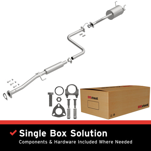 BRExhaust 1993-1995 Honda Civic del Sol 1.5L Direct-Fit Exhaust System Kit 106-0306