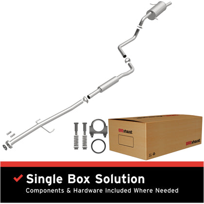 BRExhaust 1999-2000 Mazda Protege 1.8L / 1999-2003 Mazda Protege 1.6L Direct-Fit Exhaust System Kit 106-0325