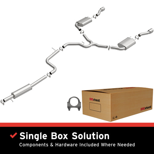 BRExhaust 2014-2016 Chevrolet Impala Limited 3.6L / 2012-2013 Chevrolet Impala 3.6L Direct-Fit Exhaust System Kit 106-0326