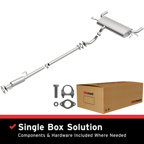 BRExhaust 2005-2008 Kia Sportage 2.7L / 2005-2008 Hyundai Tucson 2.7L Direct-Fit Exhaust System Kit 106-0343