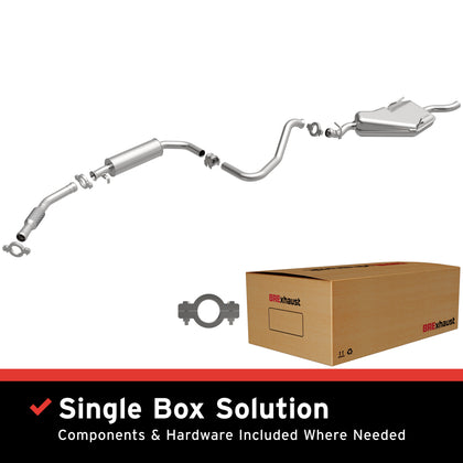 BRExhaust 1994-1998 Saab 900 2.3L / 1999-2002 Saab 9-3 2.3L Direct-Fit Exhaust System Kit 106-0355