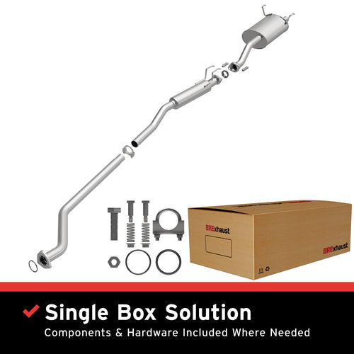 BRExhaust 2002-2006 Acura RSX Base 2.0L / 2002-2005 Honda Civic 2.0L Direct-Fit Exhaust System Kit 106-0358