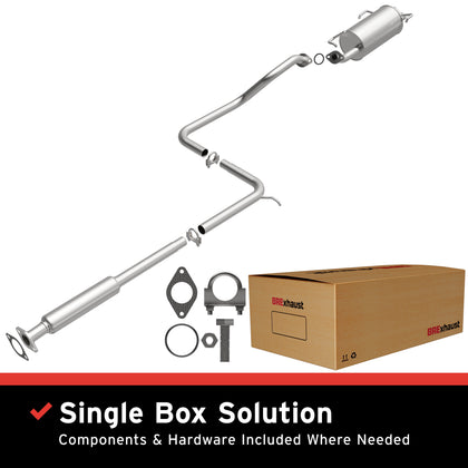 BRExhaust 1995-1998 Nissan 200SX 1.6L / 1995-1999 Nissan Sentra 1.6L Direct-Fit Exhaust System Kit 106-0385