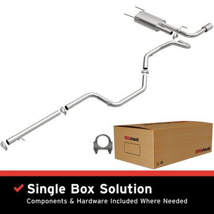 BRExhaust 2010-2013 Mazda 3 2.0L Direct-Fit Exhaust System Kit 106-0430