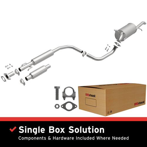 BRExhaust 2004-2008 Chevrolet Aveo 1.6L | 2005-2007 Pontiac Wave 1.6L Direct-Fit Exhaust System Kit 106-0446