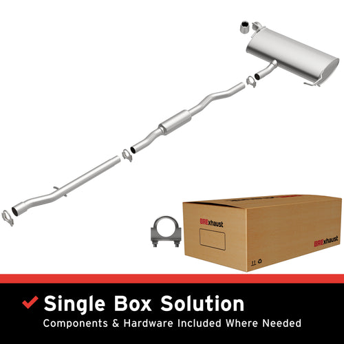 BRExhaust 2007-2011 Jeep Compass 2.4L / 2007-2011 Jeep Patriot 2.4L Direct-Fit Exhaust System Kit 106-0463