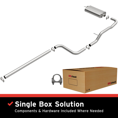 BRExhaust 1995-1999 Dodge Neon 2.0L | 1995-1999 Plymouth Neon 2.0L Direct-Fit Exhaust System Kit 106-0484