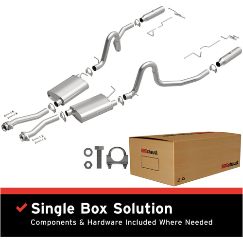BRExhaust 1994-1995 Ford Mustang 5.0L | 1996-1998 Ford Mustang 4.6L Direct-Fit Exhaust System Kit 106-0517