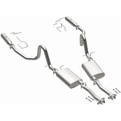 BRExhaust 1994-1995 Ford Mustang 5.0L | 1996-1998 Ford Mustang 4.6L Direct-Fit Exhaust System Kit 106-0517