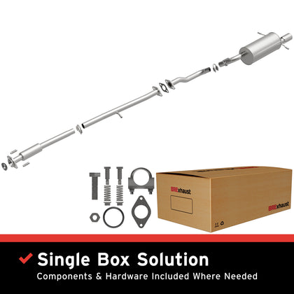 BRExhaust 1996-1999 Subaru Legacy 2.5L / 1996 Subaru Legacy Outback 2.2L Direct-Fit Exhaust System Kit 106-0518