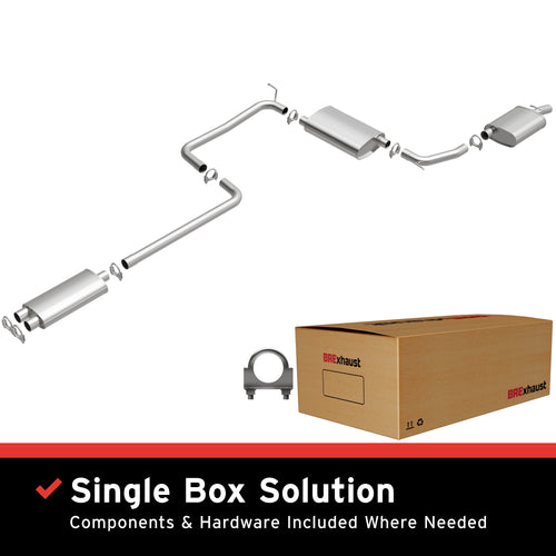 BRExhaust 1998-2004 Chrysler Intrepid 2.7L / 1998-2004 Dodge Intrepid 2.7L Direct-Fit Exhaust System Kit 106-0520