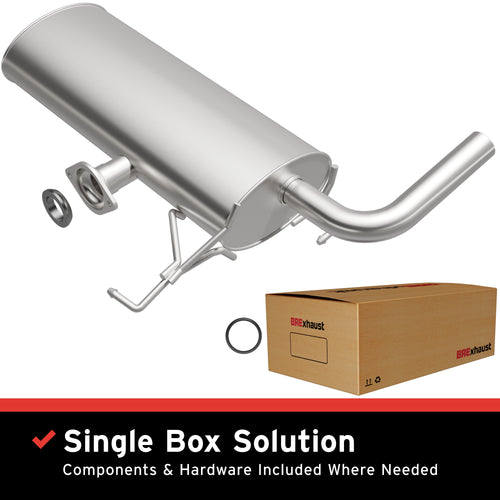 BRExhaust 2008-2015 Mitsubishi Lancer 2.0L / 2009-2015 Mitsubishi Lancer 2.4L Direct-Fit Exhaust System Kit 106-0521