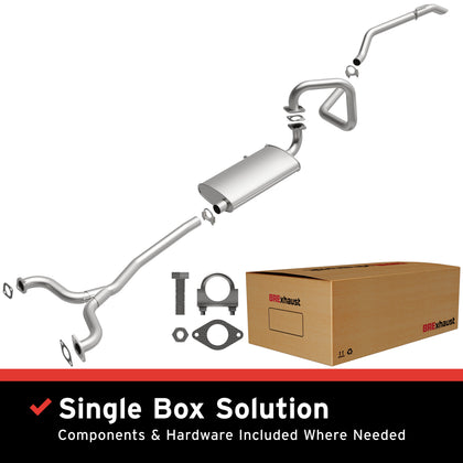 BRExhaust 2003-2011 Ford Crown Victoria 4.6L | 2003-2011 Mercury Grand Marquis 4.6L Direct-Fit Exhaust System Kit 106-0532