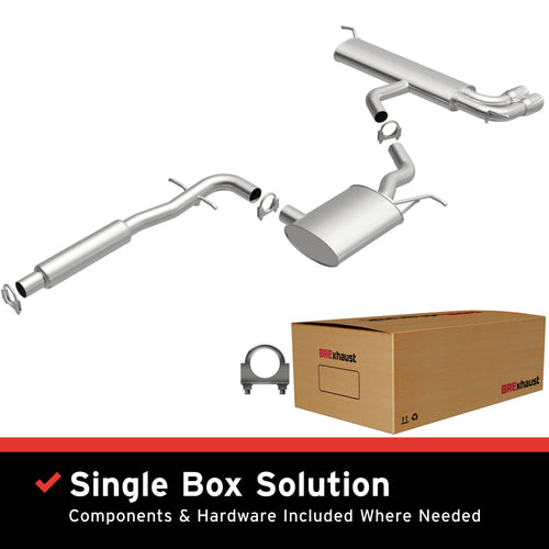 BRExhaust 2006-2009 Volkswagen Rabbit 2.5L | 2010-2014 Volkswagen Golf 2.5L Direct-Fit Exhaust System Kit 106-0554