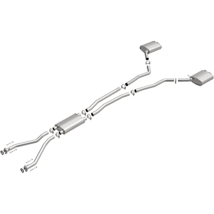 BRExhaust 2005-2007 Cadillac STS 3.6L / 2004-2007 Cadillac CTS 3.6L Direct-Fit Exhaust System Kit 106-0586