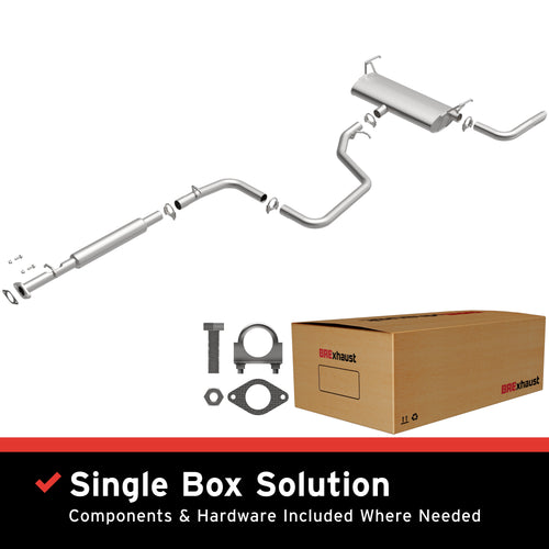 BRExhaust 2005-2007 Pontiac G6 3.5L / 2006-2007 Pontiac G6 2.4L Direct-Fit Exhaust System Kit 106-0633