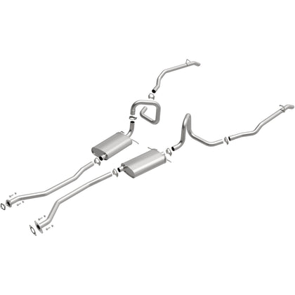 BRExhaust 1998-2002 Ford Crown Victoria 4.6L / 1998-2002 Mercury Grand Marquis 4.6L Direct-Fit Exhaust System Kit 106-0634