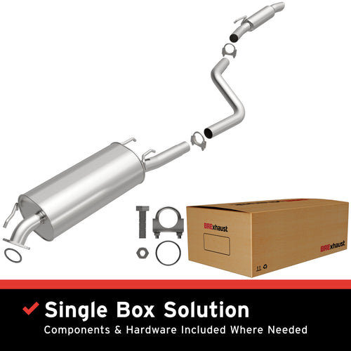 BRExhaust 2004-2006 Toyota Sienna 3.3L | 2007-2010 Toyota Sienna 3.5L Direct-Fit Exhaust System Kit 106-0644