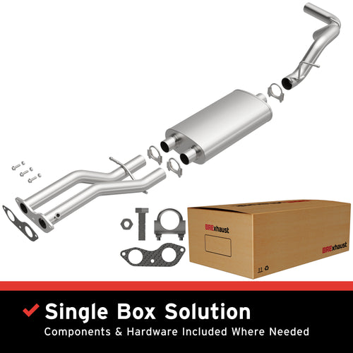 BRExhaust 1996-2000 Chevrolet Tahoe 5.7L / 1996-2000 GMC Yukon 5.7L Direct-Fit Exhaust System Kit 106-0665