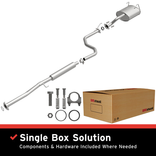 BRExhaust 1992-1993 Honda Civic DX 1.5L Direct-Fit Exhaust System Kit 106-0695