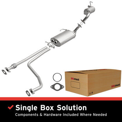 BRExhaust 1996-2000 Nissan Pathfinder 3.3L / 1997-2000 INFINITI QX4 3.3L Direct-Fit Exhaust System Kit 106-0712