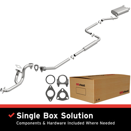 BRExhaust 2001-2006 Chrysler Sebring 2.7L / 2001-2006 Dodge Stratus 2.7L Direct-Fit Exhaust System Kit 106-0716