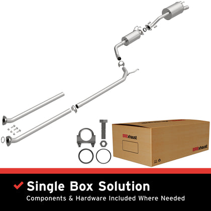 BRExhaust 2006-2011 Honda Civic 1.8L Direct-Fit Exhaust System Kit 106-0719