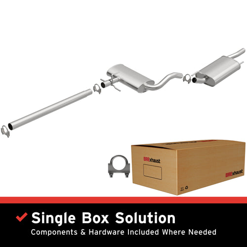 BRExhaust 1995-2002 Volkswagen Cabrio 2.0L / 1993-1999 Volkswagen Golf 2.0L Direct-Fit Exhaust System Kit 106-0729