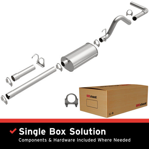 BRExhaust 1992-1996 Dodge Dakota 5.2L / 1992-1996 Dodge Dakota 3.9L Direct-Fit Exhaust System Kit 106-0732