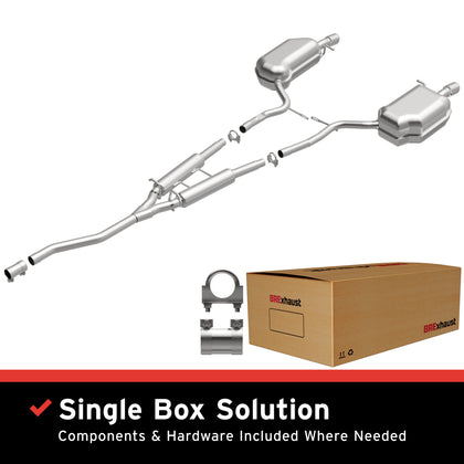 BRExhaust 2004-2005 Audi A4 Avant 1.8L | 2002-2005 Audi A4 Quattro 1.8L Direct-Fit Exhaust System Kit 106-0744