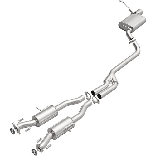 BRExhaust 2022 Jeep Grand Cherokee WK 3.6L / 2011-2021 Jeep Grand Cherokee 3.6L Direct-Fit Exhaust System Kit 106-0750