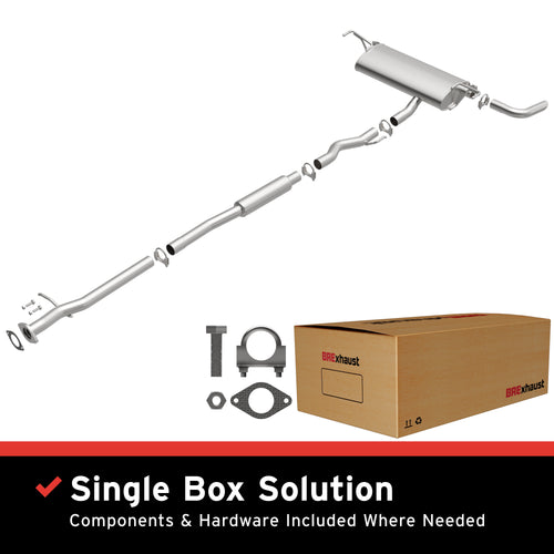 BRExhaust 2014-2020 Nissan Rogue 2.5L Direct-Fit Exhaust System Kit 106-0758