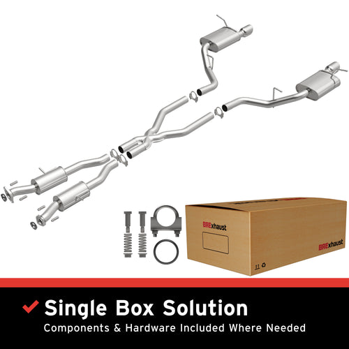 BRExhaust 2011-2025 Dodge Durango 3.6L | 2011-2025 Dodge Durango 5.7L Direct-Fit Exhaust System Kit 106-0768